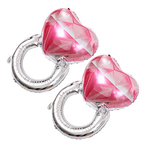 HEALSOPTHY 2 Stück Herz Folienballons für Valentinstag und Hochzeiten Romantische Dekoration für Verlobungen und Feiern Beeindruckende Party Accessoires Luftgefüllt und Wiederverwendbar von HEALSOPTHY
