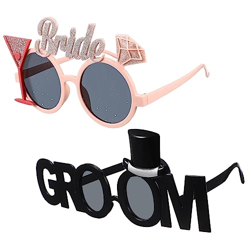 HEALSOPTHY 2 Stück Hochzeitsbrille und Lustige Foto Requisiten für Junggesellenabschied und Hochzeit Dekoration für Unvergessliche Feierlichkeiten Langlebig und Farbenfroh HEALSOPTHY 2 Stück Hochzeitsbrille und Lustige Foto Requisiten für Junggesellenabschied und Hochzeit Dekoration für Unvergessliche Feierlichkeiten Langlebig und Farbenfroh von HEALSOPTHY