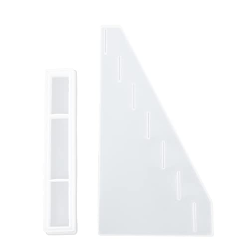 HEALSOPTHY 2 Stück Lippenstift Aufbewahrung Form Silikon Gießform für DIY Epoxidharz Lagerregal Langlebig und Wiederverwendbar für Kreative Bastelprojekte von HEALSOPTHY
