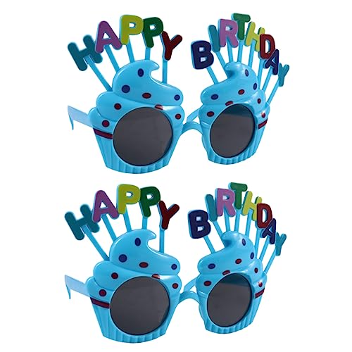 HEALSOPTHY 2 Stück Lustige Geburtstagsbrille mit Design Partybrillen für Humorvolle Auftritte und Foto Requisiten für Geburtstagsfeiern und Festliche Anlässe von HEALSOPTHY