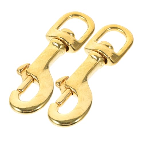 HEALSOPTHY 2 Stück Messing Drehgelenk Schnapphaken mit Federverschluss Langlebiger Schlüsselanhänger Karabiner Verschleißfest und Sicher für DIY Bastelprojekte und Taschenzubehör HEALSOPTHY 2 Stück Messing Drehgelenk Schnapphaken mit Federverschluss Langlebiger Schlüsselanhänger Karabiner Verschleißfest und Sicher für DIY Bastelprojekte und Taschenzubehör von HEALSOPTHY