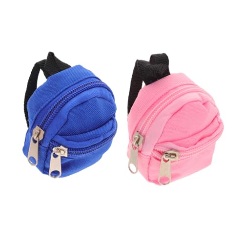 HEALSOPTHY 2 Stück Mini-puppenrucksack: Kleiner Puppenrucksack Für Babypuppen, Cartoon-tasche Mit Reißverschluss, Tragbarer Aufbewahrung Für Rollenspiele Von Kindern von HEALSOPTHY