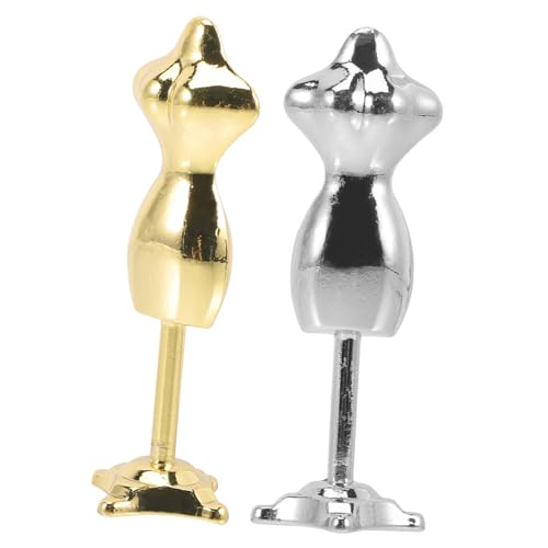 HEALSOPTHY 2 Stück Miniatur Puppenbüsten Dekorative Glänzend Gold Silberfarbene Puppenständer aus Robustem Material Glatte Oberfläche als Kostümhalter für Puppenkleidung Sicher und Kompakt HEALSOPTHY 2 Stück Miniatur Puppenbüsten Dekorative Glänzend Gold Silberfarbene Puppenständer aus Robustem Material Glatte Oberfläche als Kostümhalter für Puppenkleidung Sicher und Kompakt von HEALSOPTHY