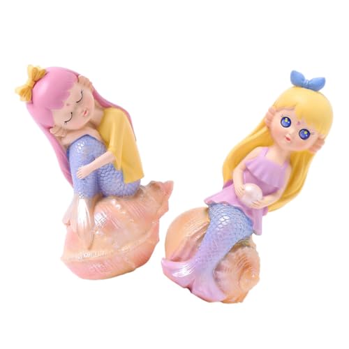 HEALSOPTHY 2 Stück Resin Craft Mermaid Cake Topper Einzigartige Dekoration für Kuchen Geburtstagsfeiern und Festlichkeiten Langlebiges Material mit Lebendigen Details und Charmantem Design HEALSOPTHY 2 Stück Resin Craft Mermaid Cake Topper Einzigartige Dekoration für Kuchen Geburtstagsfeiern und Festlichkeiten Langlebiges Material mit Lebendigen Details und Charmantem Design von HEALSOPTHY