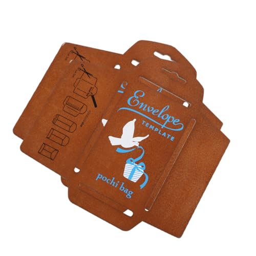 HEALSOPTHY 2 Stück Retro Holz Schablonen für Umschläge Langlebige Bastelvorlagen mit Natürlicher Maserung für Diy Einladungen Grußkarten Handgemachte Briefe und Besondere Anlässe von HEALSOPTHY