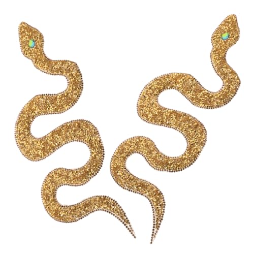 HEALSOPTHY 2 Stück Schlangen Strass Aufnäher zum Aufbügeln Glitzernde Hotfix Applikationen für Kleidung Schuhe Hüte und Taschen DIY Textil Deko Einfache Bügelmotive Verzierung HEALSOPTHY 2 Stück Schlangen Strass Aufnäher zum Aufbügeln Glitzernde Hotfix Applikationen für Kleidung Schuhe Hüte und Taschen DIY Textil Deko Einfache Bügelmotive Verzierung von HEALSOPTHY