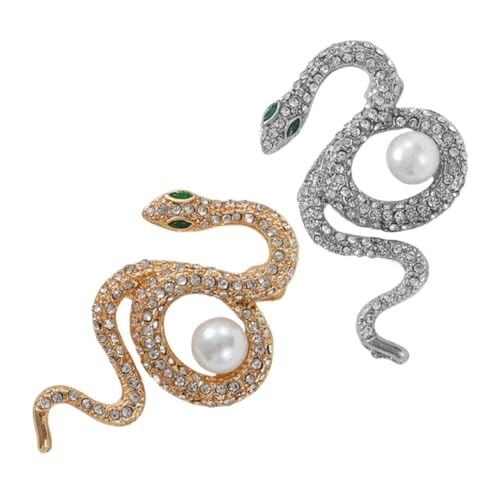 HEALSOPTHY 2 Stück Schlangenbrosche Damen Schlangenzubehör Schlangenschmuck Für Helix Schlangennadel Brosche Pins Bulk Broschen Pins Für Rucksäcke Ästhetische Legierung HEALSOPTHY 2 Stück Schlangenbrosche Damen Schlangenzubehör Schlangenschmuck Für Helix Schlangennadel Brosche Pins Bulk Broschen Pins Für Rucksäcke Ästhetische Legierung von HEALSOPTHY