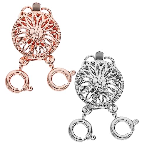 HEALSOPTHY 2 Stück Schmuckschnalle Schmuckverlängerungen Für Halsketten Geschichtet Schichtung Schnallen Für Halskette Armbandverschlüsse Krallenverschlüsse Für Schmuck Armbandmaterial Kupfer HEALSOPTHY 2 Stück Schmuckschnalle Schmuckverlängerungen Für Halsketten Geschichtet Schichtung Schnallen Für Halskette Armbandverschlüsse Krallenverschlüsse Für Schmuck Armbandmaterial Kupfer von HEALSOPTHY