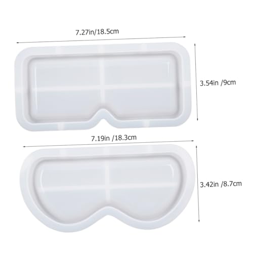 HEALSOPTHY 2 Stück Silikonform Teiliges für Brillen Tablett DIY Epoxidharz Gießform Langlebig Weich Formstabil Geeignet für Individuelle Dekorationen und Tischschmuck HEALSOPTHY 2 Stück Silikonform Teiliges für Brillen Tablett DIY Epoxidharz Gießform Langlebig Weich Formstabil Geeignet für Individuelle Dekorationen und Tischschmuck von HEALSOPTHY