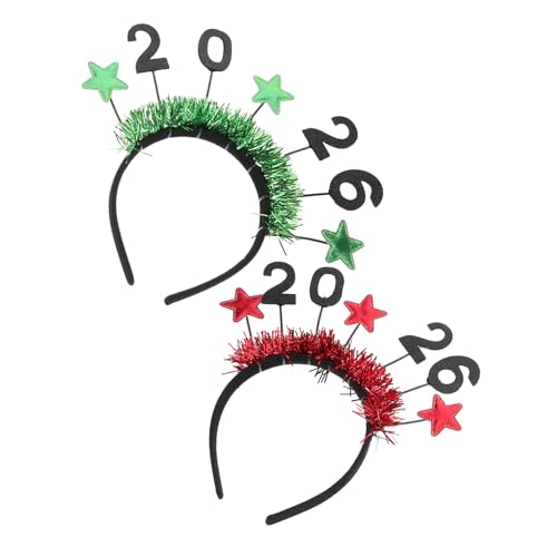 HEALSOPTHY 2 Stück Stern Haarreifen Leichtes Festliches Party Accessoire für Damen und Stylischer Bequemer Kopfschmuck für Silvester Feiern und Neujahrs Events HEALSOPTHY 2 Stück Stern Haarreifen Leichtes Festliches Party Accessoire für Damen und Stylischer Bequemer Kopfschmuck für Silvester Feiern und Neujahrs Events von HEALSOPTHY