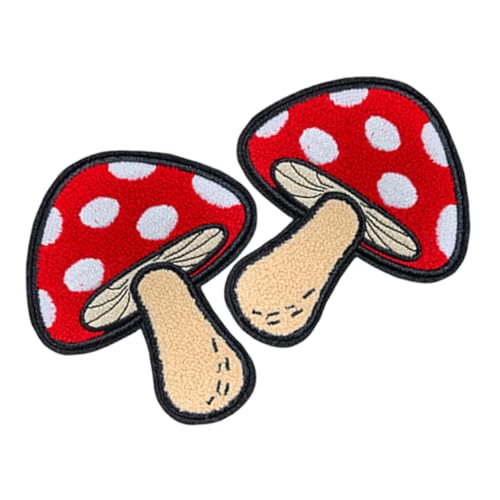 HEALSOPTHY 2 Stück Teiliges Pilz Aufbügel Patch mit Erhabener Stickerei Farbintensiv und Langlebig Kinderfreundlich zum Schnellen Reparieren und Verzieren von Jeans Jacken Rucksäcken und HEALSOPTHY 2 Stück Teiliges Pilz Aufbügel Patch mit Erhabener Stickerei Farbintensiv und Langlebig Kinderfreundlich zum Schnellen Reparieren und Verzieren von Jeans Jacken Rucksäcken und von HEALSOPTHY