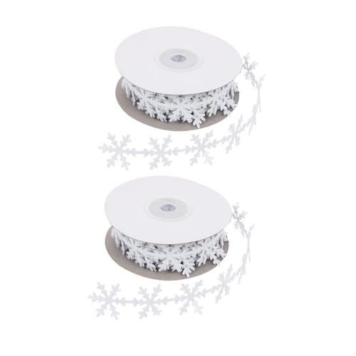 HEALSOPTHY 2 Stück Teiliges Weihnachts Geschenkband mit Weißen Schneeflocken Dekoratives Geschenkverpackungsband für Festliche Dekoration Vielseitig Einsetzbar für Geschenkverpackungen HEALSOPTHY 2 Stück Teiliges Weihnachts Geschenkband mit Weißen Schneeflocken Dekoratives Geschenkverpackungsband für Festliche Dekoration Vielseitig Einsetzbar für Geschenkverpackungen von HEALSOPTHY
