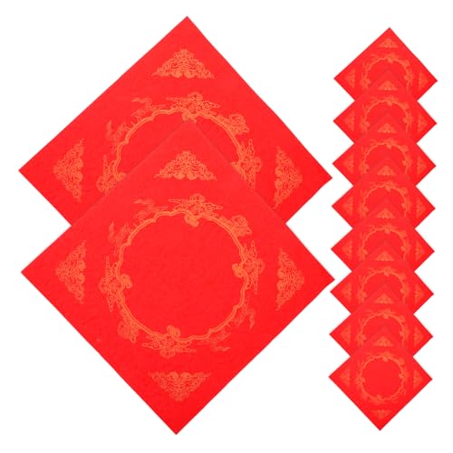 HEALSOPTHY 20 Blatt Rotes Papier Frühlingspaare Frühlingsfestpaare Neujahrspaare Frühlingsfestpaare Rotes Papier Chinesische Hochzeitspaare Chinesische Hochzeitsdekorationspaare von HEALSOPTHY