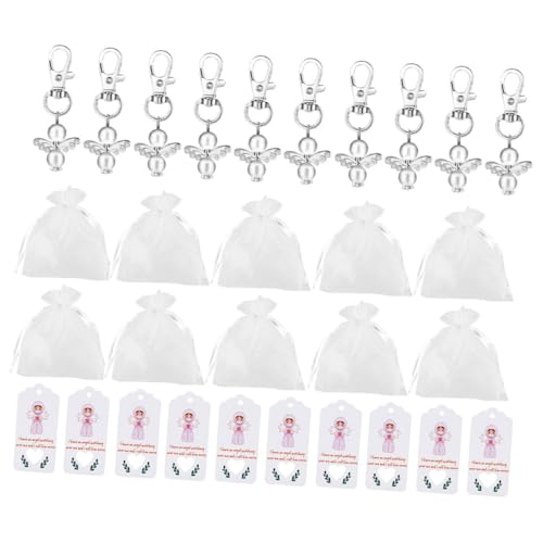 HEALSOPTHY 20 Sätze Teiliges Schutzengel Schlüsselanhänger mit Anhängern und Beuteln Buntes Leichtes Design als Dankeschön für Pflegekräfte Geburtstag und Kleine Aufmerksamkeiten von HEALSOPTHY