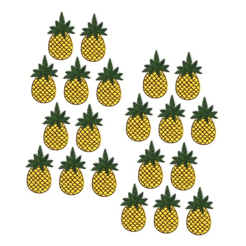 HEALSOPTHY 20 Stück Ananas Stickerei Patches Tropische Applikationen Stoffflicken Für Kleidung Stickerei Ananas Abzeichen Tasche Bestickter Patch Ananas Aufnäher Zum Aufbügeln HEALSOPTHY 20 Stück Ananas Stickerei Patches Tropische Applikationen Stoffflicken Für Kleidung Stickerei Ananas Abzeichen Tasche Bestickter Patch Ananas Aufnäher Zum Aufbügeln von HEALSOPTHY