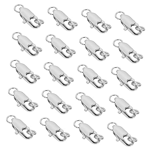 HEALSOPTHY 20 Stück Armband Halskette Schnalle modeschmuck schmuckherstellung schmuck machen Schmuckteile für Crimpen DIY-Halsketten-Ergebnisse Armband Verbindungsschnalle Legierung Silver HEALSOPTHY 20 Stück Armband Halskette Schnalle modeschmuck schmuckherstellung schmuck machen Schmuckteile für Crimpen DIY-Halsketten-Ergebnisse Armband Verbindungsschnalle Legierung Silver von HEALSOPTHY