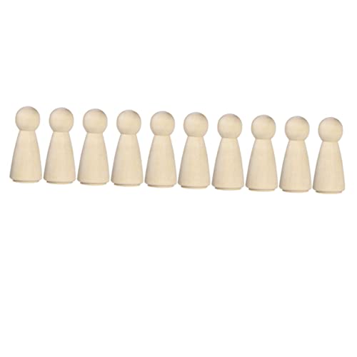 HEALSOPTHY 20 Stück Diy Holzpuppe Spielzeugmenschen Bären Sie Augen Und Unbemalte Peg-puppen Malen Holzhandwerk Selber Machen Holzfiguren Puppe Zum Selber Zeichnen Bambus von HEALSOPTHY