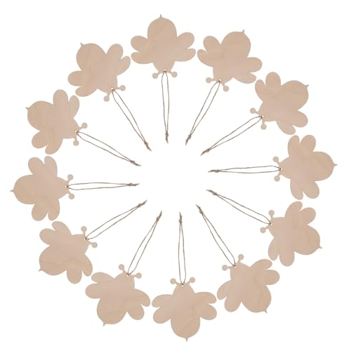 HEALSOPTHY 20 Stück Holz Bienen Ausschnitte für Diy Projekte Blanko Basteldeko für Hochzeiten und Geburtstagsfeiern Robustes Material Vielseitige Verwendung Gestalten von HEALSOPTHY
