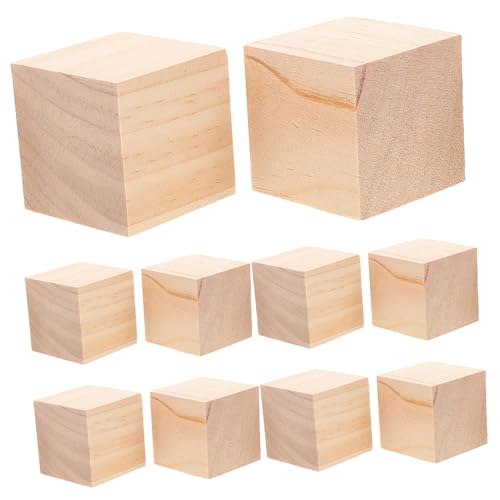 HEALSOPTHY 20 Stück Holzklötze Zum Basteln: Unbehandelte Holzwürfel Für Diy-projekte Von Kindern – 5 Cm Große, Leere Holzklötze Zum Malen Und Lernen Im Vorschulalter von HEALSOPTHY