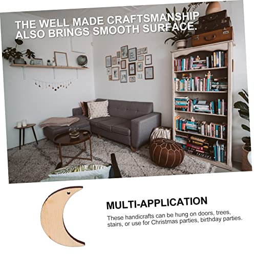 HEALSOPTHY 20 Stück Holzscheiben Mondform Unbeschichtet DIY Holzplatten für Bastelprojekte für Dekoration und Kreativität HEALSOPTHY 20 Stück Holzscheiben Mondform Unbeschichtet DIY Holzplatten für Bastelprojekte für Dekoration und Kreativität von HEALSOPTHY