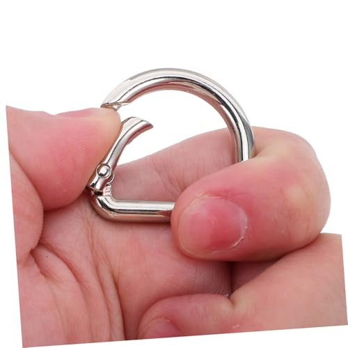 HEALSOPTHY 20 Stück Kleine Metall-d-ring Karabiner Clips mit Federmechanismus Glatte Oberfläche Langlebige Zinklegierung Vielseitig für Schlüsselanhänger Rucksack Geldbörse und HEALSOPTHY 20 Stück Kleine Metall-d-ring Karabiner Clips mit Federmechanismus Glatte Oberfläche Langlebige Zinklegierung Vielseitig für Schlüsselanhänger Rucksack Geldbörse und von HEALSOPTHY