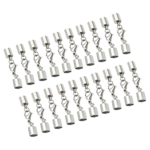 HEALSOPTHY 20 Stück Lederband Verschluss Multifunktionale Schmuckverbindung Einfacher Hummerverschluss für Armbänder für Diy Projekte und Schmuckherstellung HEALSOPTHY 20 Stück Lederband Verschluss Multifunktionale Schmuckverbindung Einfacher Hummerverschluss für Armbänder für Diy Projekte und Schmuckherstellung von HEALSOPTHY