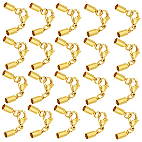 HEALSOPTHY 20 Stück Lederband Verschluss Multifunktionaler Schmuckverschluss für Armbänder und Einfacher Hummerverschluss für Diy Schmuckprojekte HEALSOPTHY 20 Stück Lederband Verschluss Multifunktionaler Schmuckverschluss für Armbänder und Einfacher Hummerverschluss für Diy Schmuckprojekte von HEALSOPTHY