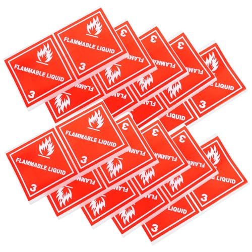 HEALSOPTHY 20 Stück Leicht Entflammbare Flüssigkeitsaufkleber Selbstklebend Starke Haftung Warnhinweise für Gefahrguttransport Geeignet für Versand Industrie und Lagerbereiche HEALSOPTHY 20 Stück Leicht Entflammbare Flüssigkeitsaufkleber Selbstklebend Starke Haftung Warnhinweise für Gefahrguttransport Geeignet für Versand Industrie und Lagerbereiche von HEALSOPTHY