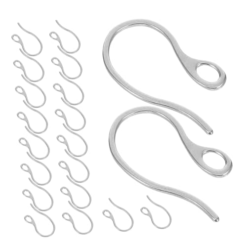 HEALSOPTHY 20 Stück Ohrhaken für Schmuckherstellung Flexible Ohrdrähte Bequeme Ohrringteile für Diy Bastelarbeiten und Handgefertigte Ohrschmuckzubehör von HEALSOPTHY