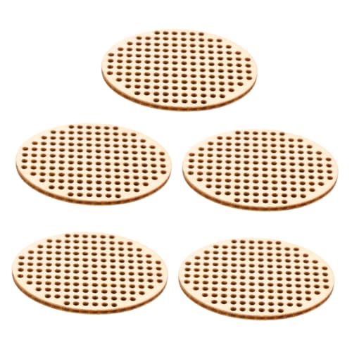 HEALSOPTHY 20 Stück Ovale Holzscheiben Leere Holzscheiben Ovales Holz Bambus von HEALSOPTHY