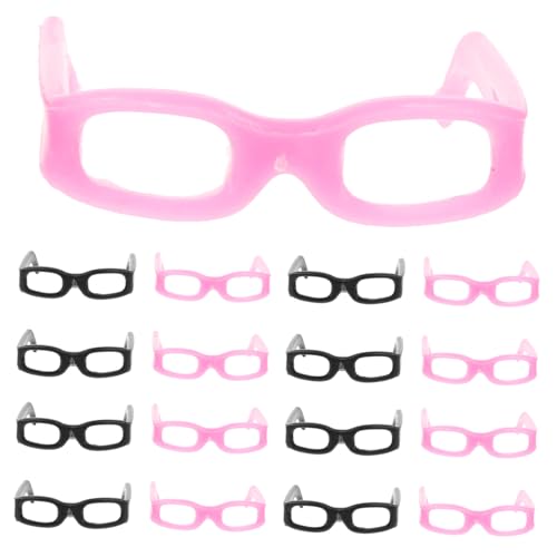 HEALSOPTHY 20 Stück Puppenhausbrille Mini Brille Für Puppe Puppenbrille Brillenrequisiten Für Puppe Winzige Brille Puppe Verkleiden Sich Brillen Brille Zum Anziehen Der Puppe Abs von HEALSOPTHY