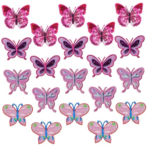 HEALSOPTHY 20 Stück Schmetterling Gestickter Aufnäher Kleidung Bestickte Aufnäher Mit Schmetterlingen Schmetterlingsstoff Für Stickerei Applikation Nähen Party Herstellung Polyester HEALSOPTHY 20 Stück Schmetterling Gestickter Aufnäher Kleidung Bestickte Aufnäher Mit Schmetterlingen Schmetterlingsstoff Für Stickerei Applikation Nähen Party Herstellung Polyester von HEALSOPTHY