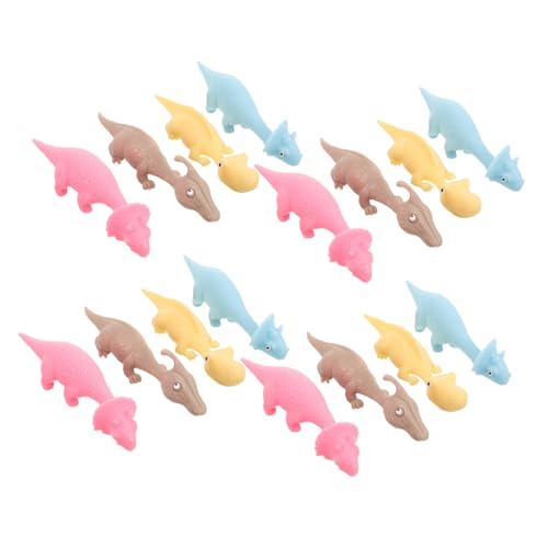 HEALSOPTHY 20 Stück Teiliges Dinosaurier Schleuder aus Flexiblem TPR Fliegende Dinosaurier Fingerspielzeug für Kindergeburtstag Party Mitgebsel Langlebig und Vielseitig für Drinnen und von HEALSOPTHY