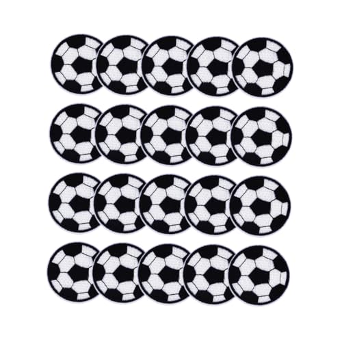 HEALSOPTHY 20 Stück Teiliges Fußball Aufnäher zum Aufnähen Bestickte Applikationen Strapazierfähige Kleidungspatches für Jacken Jeans und Rucksäcke Hautfreundlich und Dekorativ HEALSOPTHY 20 Stück Teiliges Fußball Aufnäher zum Aufnähen Bestickte Applikationen Strapazierfähige Kleidungspatches für Jacken Jeans und Rucksäcke Hautfreundlich und Dekorativ von HEALSOPTHY