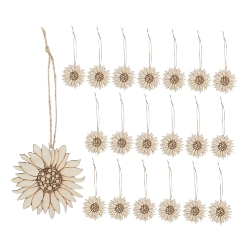 HEALSOPTHY 20 Stück Teiliges Holz sonnenblumen zum Bemalen Naturbelassene DIY Holzblumen Kreative Handarbeit für Vielseitige Garten Wanddekoration aus Holz Langlebiges Material HEALSOPTHY 20 Stück Teiliges Holz sonnenblumen zum Bemalen Naturbelassene DIY Holzblumen Kreative Handarbeit für Vielseitige Garten Wanddekoration aus Holz Langlebiges Material von HEALSOPTHY