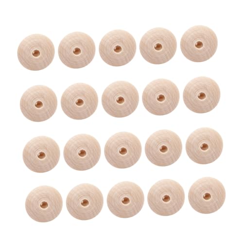 HEALSOPTHY 20 Stück Teiliges Holzperlen Rund Flach Naturbelassen DIY Schmuck Zubehör Holzperlen für Armband Halskette Basteln Kinderzimmer Dekoration HEALSOPTHY 20 Stück Teiliges Holzperlen Rund Flach Naturbelassen DIY Schmuck Zubehör Holzperlen für Armband Halskette Basteln Kinderzimmer Dekoration von HEALSOPTHY