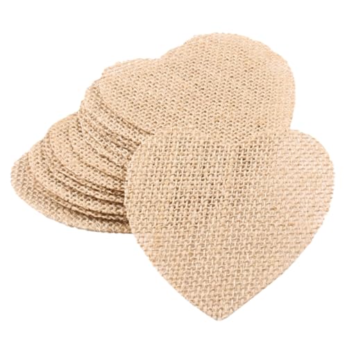 HEALSOPTHY 20 Stück Teiliges Jute Bastelset Weihnachtsdeko DIY Robuste Sackleinen Herz Ausschnitte zum Bemalen und Nähen Langlebige Rustikale Stoffverzierung für Weihnachtsfeier und HEALSOPTHY 20 Stück Teiliges Jute Bastelset Weihnachtsdeko DIY Robuste Sackleinen Herz Ausschnitte zum Bemalen und Nähen Langlebige Rustikale Stoffverzierung für Weihnachtsfeier und von HEALSOPTHY