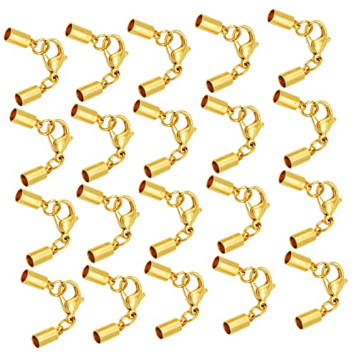 HEALSOPTHY 20 Stück Teiliges Lederband Verschluss für Schmuck Robuste und Langlebige Klammer für Armbänder und Einfach zu Bedienen HEALSOPTHY 20 Stück Teiliges Lederband Verschluss für Schmuck Robuste und Langlebige Klammer für Armbänder und Einfach zu Bedienen von HEALSOPTHY