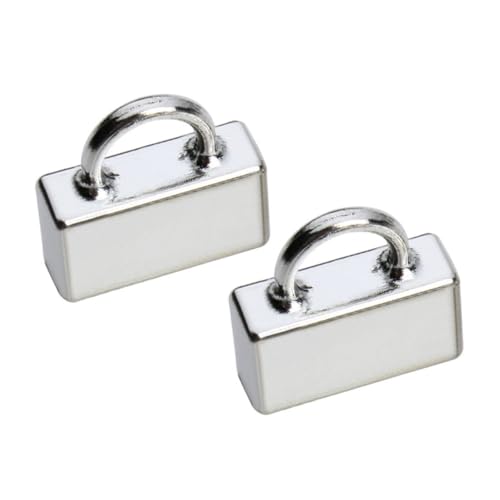HEALSOPTHY 20 Stück Teiliges Metallclip Lederband Schnalle DIY Schmuckverschluss für Armbänder Langlebiger Legierungs endverschluss Geeignet für Leder Wildleder Tasseln Kordeln Modische von HEALSOPTHY