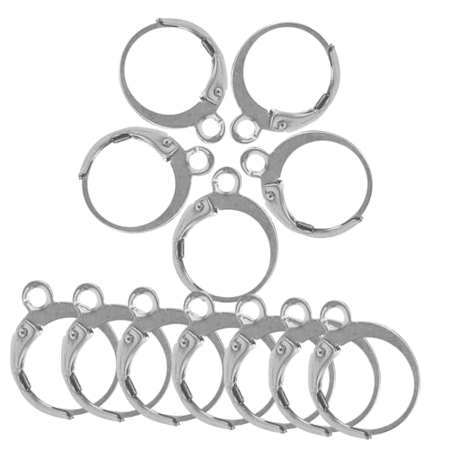 HEALSOPTHY 20 Stück Teiliges Ohrhaken aus Rostfreiem Edelstahl Leichte Schmuckzubehör Komponenten für DIY Ohrringe Vielseitige Ohrhaken mit Glatter Oberfläche zum Basteln von Creolen und HEALSOPTHY 20 Stück Teiliges Ohrhaken aus Rostfreiem Edelstahl Leichte Schmuckzubehör Komponenten für DIY Ohrringe Vielseitige Ohrhaken mit Glatter Oberfläche zum Basteln von Creolen und von HEALSOPTHY