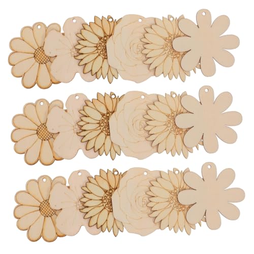 HEALSOPTHY 20 Stück Unvollendete Holzblumen Anhänger DIY Handgemalte Sonnenblumen Ornamente mit Juteschnur für Bastelprojekte und Dekoration Zuhause HEALSOPTHY 20 Stück Unvollendete Holzblumen Anhänger DIY Handgemalte Sonnenblumen Ornamente mit Juteschnur für Bastelprojekte und Dekoration Zuhause von HEALSOPTHY