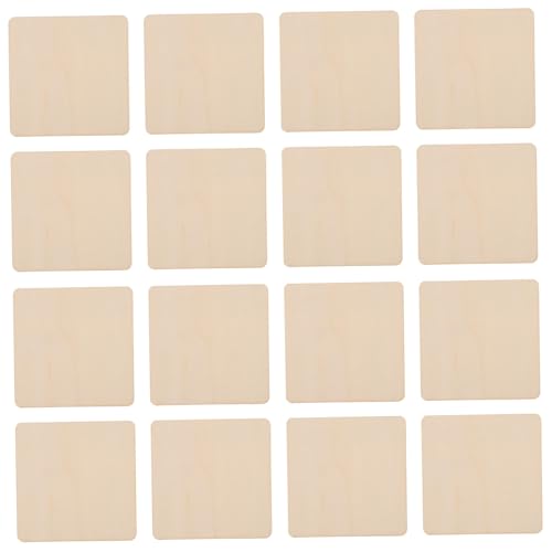 HEALSOPTHY 20 Stück Unvollendete Quadratische Holzplatten mit Abgerundeten Ecken für DIY Holzarbeiten für Basteln und Schnitzen HEALSOPTHY 20 Stück Unvollendete Quadratische Holzplatten mit Abgerundeten Ecken für DIY Holzarbeiten für Basteln und Schnitzen von HEALSOPTHY
