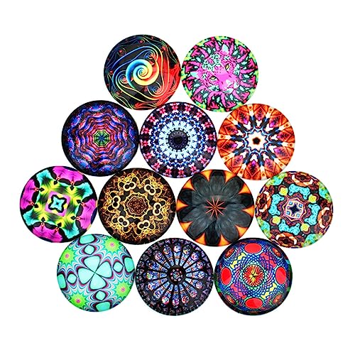 HEALSOPTHY 20 Stück Zeitstein scheckheft wohnungseinrichtung eincremehilfe Geschenkideen creolen ohrringe Edelstein Cabochons Dekorationen aufkleber Patch Glasfleck Schmuckzubehör Flecken von HEALSOPTHY