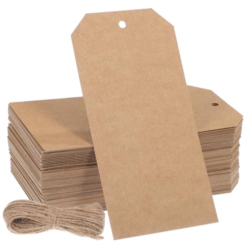 HEALSOPTHY 200 Stück Blanko Anhänger aus Kraftpapier mit Juteschnur Stabile Inventaretiketten zum Beschriften Vielseitige DIY Versand und Preisschilder für Kleidung und Lager HEALSOPTHY 200 Stück Blanko Anhänger aus Kraftpapier mit Juteschnur Stabile Inventaretiketten zum Beschriften Vielseitige DIY Versand und Preisschilder für Kleidung und Lager von HEALSOPTHY