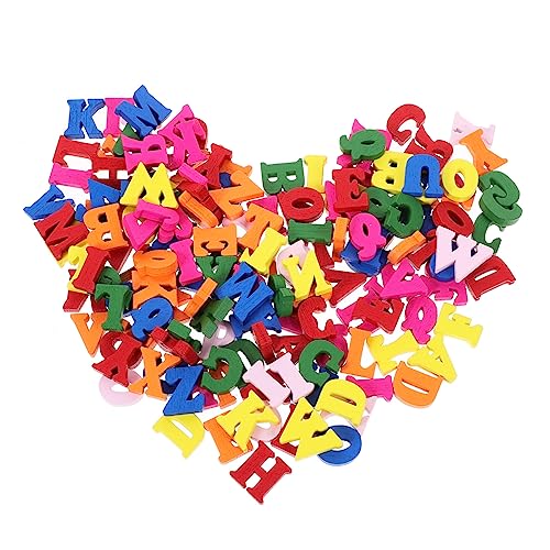 HEALSOPTHY 200 Stück Bunte Holzbuchstaben Dekorative Holzbuchstaben für DIY Projekte Vielseitige Wanddekoration für Partys Hochzeiten und Kreative Bastelideen von HEALSOPTHY