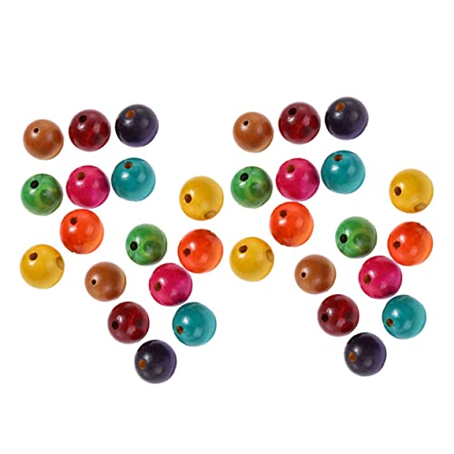 HEALSOPTHY 200 Stück Bunte Holzperlen Runde DIY Bastelperlen Großes Kreative Schmuckperlen für Basteln und Heimdekoration Natürliches Holzmaterial HEALSOPTHY 200 Stück Bunte Holzperlen Runde DIY Bastelperlen Großes Kreative Schmuckperlen für Basteln und Heimdekoration Natürliches Holzmaterial von HEALSOPTHY