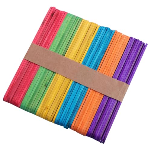 HEALSOPTHY 200 Stück Bunte Holzstiele zum Basteln Natürliche Eisstiele für DIY Eiscreme Kreative Holzstäbchen zum Modellbau und Handwerk Wiederverwendbar Praktisch für Erwachsene HEALSOPTHY 200 Stück Bunte Holzstiele zum Basteln Natürliche Eisstiele für DIY Eiscreme Kreative Holzstäbchen zum Modellbau und Handwerk Wiederverwendbar Praktisch für Erwachsene von HEALSOPTHY