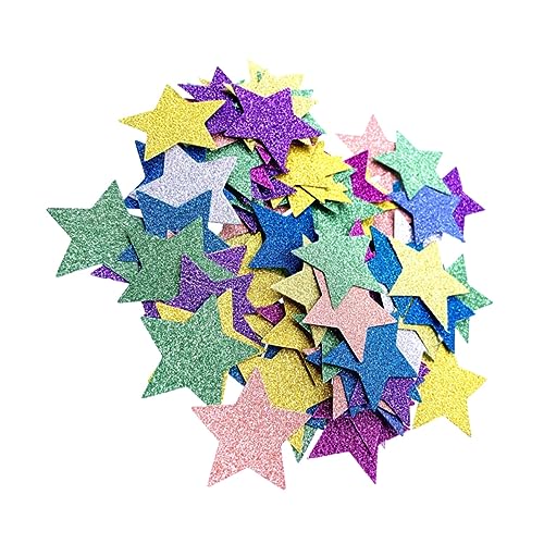 HEALSOPTHY 200 Stück Bunte Sternform Konfetti Dekorative Papierstreu für DIY Bastelprojekte Hochzeiten Geburtstagsfeiern und Feierlichkeiten Langlebig und Wiederverwendbar von HEALSOPTHY