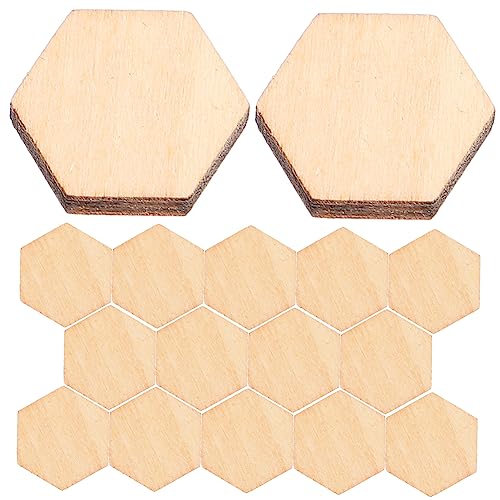 HEALSOPTHY 200 Stück Holzornamente weihnachtsdeko christmas decorations türdeko weihnachten weinachtendecor dekoringe Spieß Gefälschte Pflanzen Holzformen hängende Ornamente aus Holz Hölzern von HEALSOPTHY