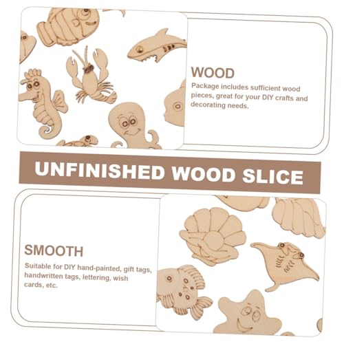 HEALSOPTHY 200 Stück Holzscheiben zum Basteln Ozeanische Tierformen Naturbelassene Glatte Oberflächen Langlebiges Holz für DIY Deko Kindergeburtstag Schule Party Scrapbooking Handwerk HEALSOPTHY 200 Stück Holzscheiben zum Basteln Ozeanische Tierformen Naturbelassene Glatte Oberflächen Langlebiges Holz für DIY Deko Kindergeburtstag Schule Party Scrapbooking Handwerk von HEALSOPTHY